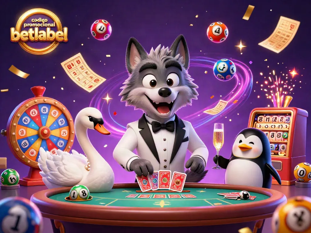 Engage with codigo promocional betlabel through a thrilling casino experience featuring whimsical characters and festive elements.